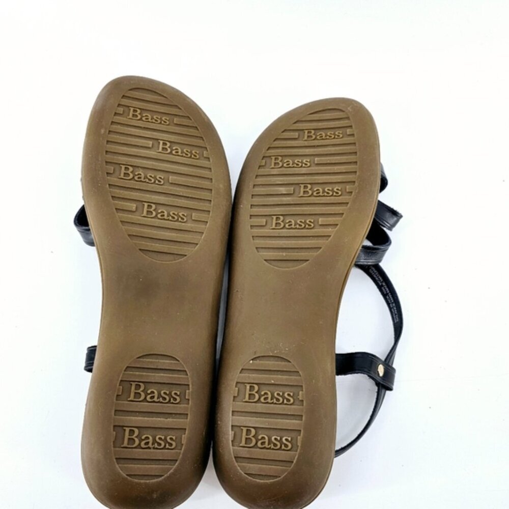 G. H. Bass Co. SUNJUNS Women's 10W Margie Black & Tan Classic Comfort Sandals - Picture 4 of 9